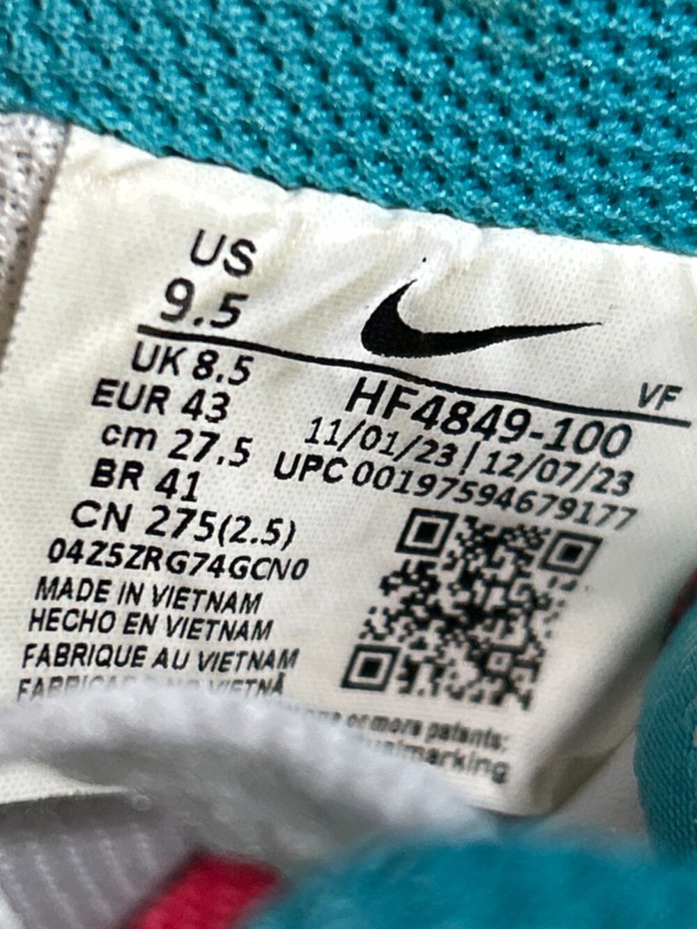 Nike Air Force 1 90s South Beach Mens Shoes Size 9.5 White Sneakers AF1 Thunder - Picture 10 of 12
